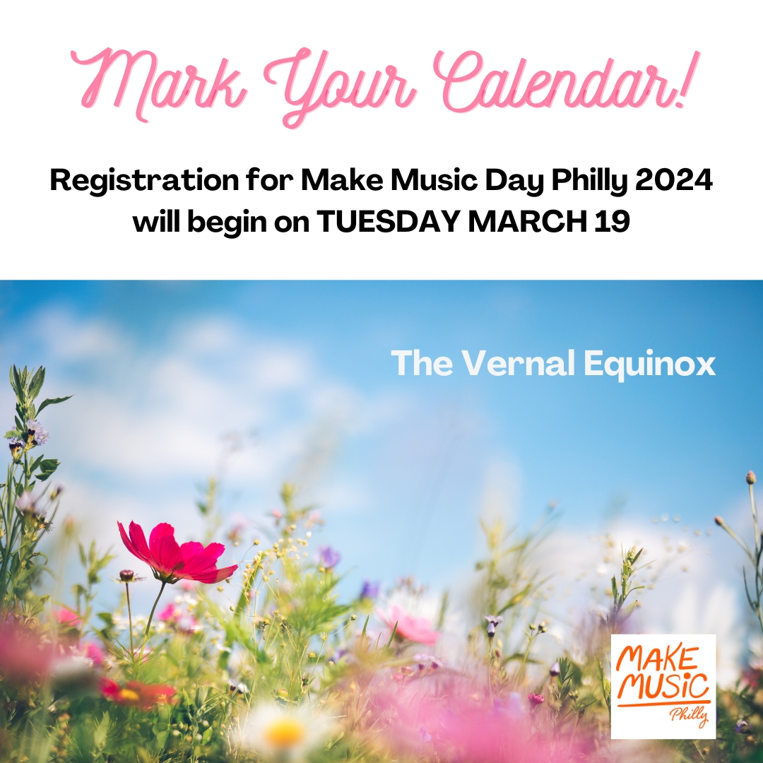 MakeMusicPhilly's tweet photo. Registration will start very shortly!

https://t.co/4DI1K9yqYZ https://t.co/Nk2B6dDthg
