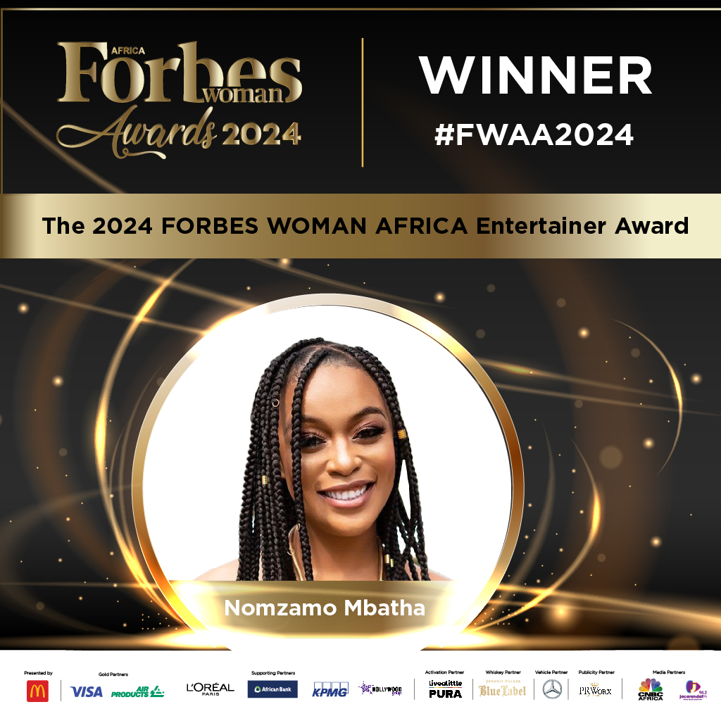 #fwaa2024 And the winner of the 2024 FORBES WOMAN AFRICA Entertainer Award-Nomzamo Mbatha South African actress🎉
