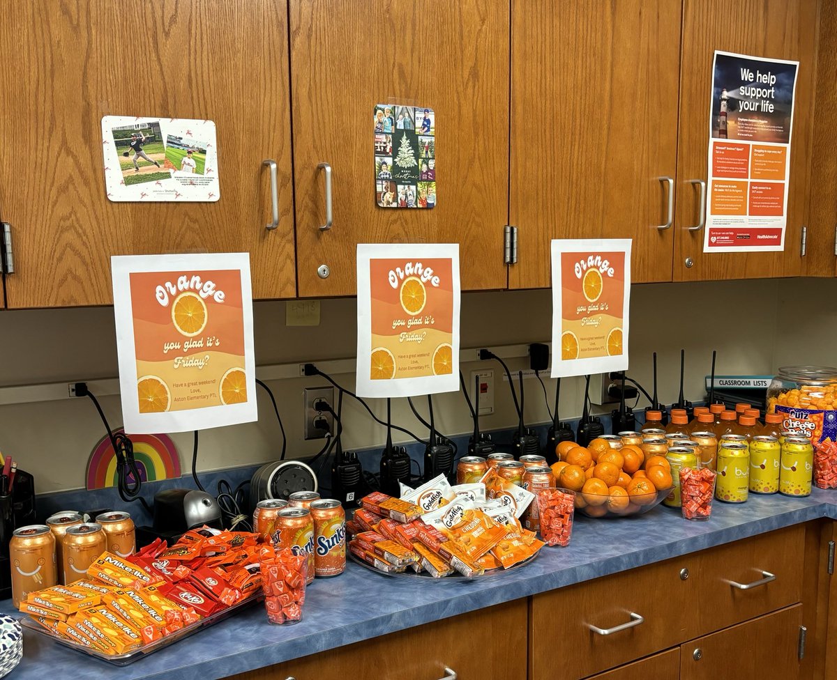 Orange you glad it’s Friday??!! Thanks Aston PTL!!    TGIF #penndelcoproud