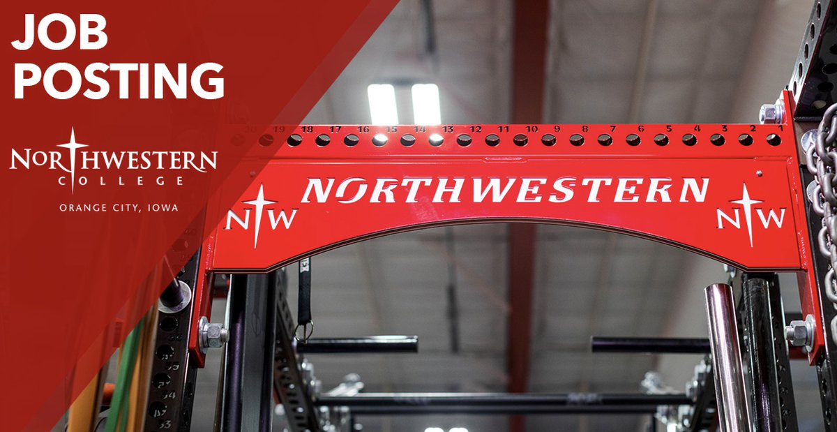 nwciowa's tweet photo. NWC seeks a 𝗵𝗲𝗮𝗱 𝗮𝘁𝗵𝗹𝗲𝘁𝗶𝗰 𝗽𝗲𝗿𝗳𝗼𝗿𝗺𝗮𝗻𝗰𝗲 𝗰𝗼𝗮𝗰𝗵 and 𝗮𝘁𝗵𝗹𝗲𝘁𝗶𝗰 𝗽𝗲𝗿𝗳𝗼𝗿𝗺𝗮𝗻𝗰𝗲 𝗴𝗿𝗮𝗱 𝗮𝘀𝘀𝗶𝘀𝘁𝗮𝗻𝘁. Work with our standout teams and empower them to honor Christ through excellence in athletics.

Full details🔗: https://t.co/oMswkUtUQU https://t.co/6DXBKJkuT2