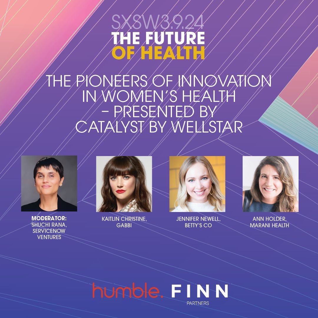 Just here celebrating some powerhouse women who are rethinking #healthcare for half the population. Beyond thrilled to host them as we dive deep into how they're improving #healthequity outcomes across the globe.

#sxsw