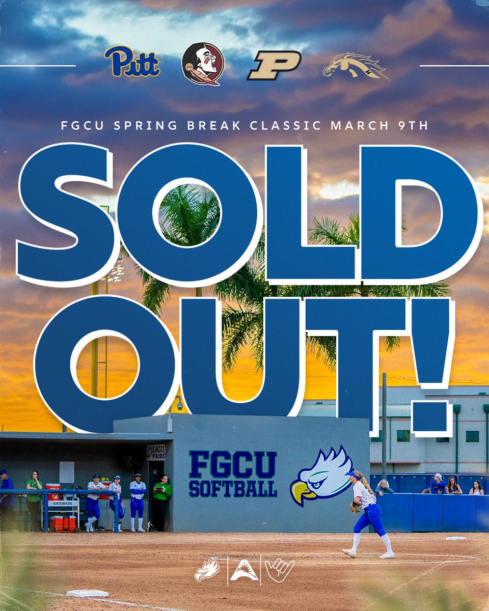 Tickets for day 2 of the FGCU Spring Break Classic are sold out. To purchase tickets for day 3, please follow the link: brnw.ch/21wHIii