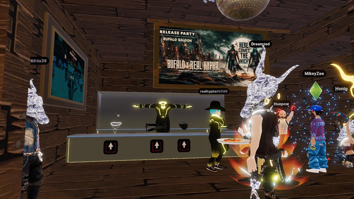 15 MINUTES before <a href="/realhypha/">Real Hypha</a> starts the madness at the Saloon. Join us pardners: decentraland.org/play/?position…