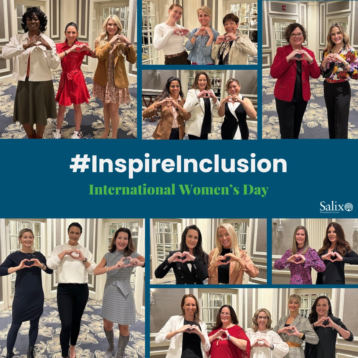 To recognize International Women’s Day, members of the Salix Women’s Leadership Network strike the #InspireInclusion pose to raise awareness of inequity and discrimination. We value the importance of women leaders & encourage others to help shape a more inclusive world. #IWD2024