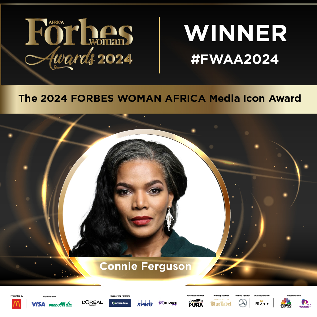 #fwaa2024 And the winner of the 2024 FORBES WOMAN AFRICA Media Icon-Connie Ferguson South African Actress🎉