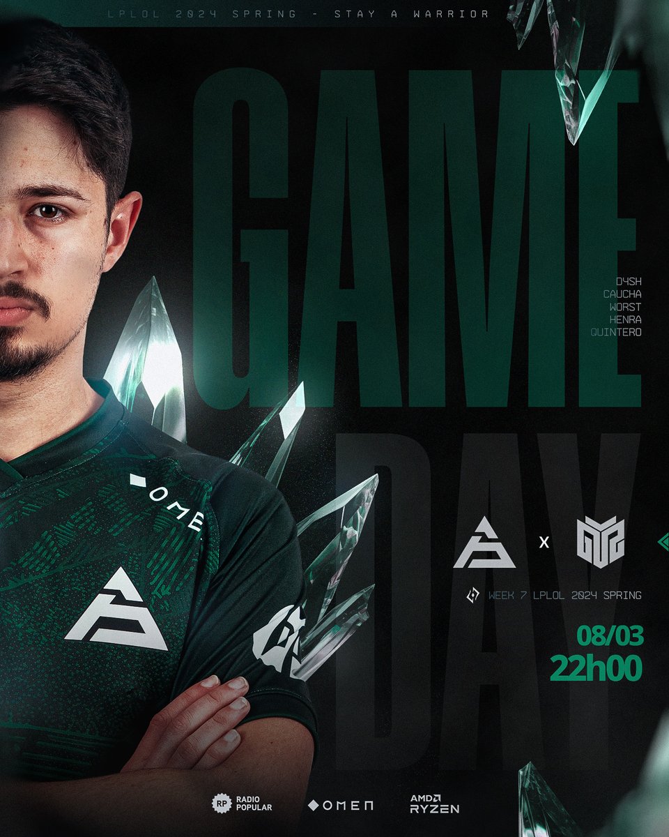 sawggofficial's tweet photo. Last Battle! 💥

Hoje vamos enfrentar os @GTZEsports na última jornada da fase regular da @WGR_LPLOL.

Vamos com tudo para fechar esta fase com uma vitória! ⚔️

📺 https://t.co/sMHhlCDRFE

#StayAWarrior #WGRLPLOL