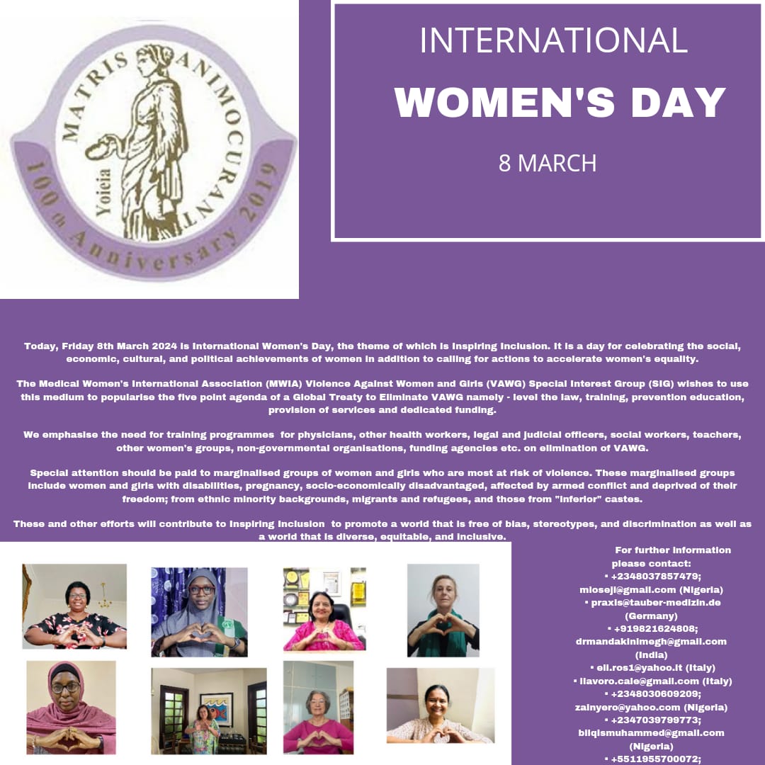 Today, Friday 8th March 2024 is International Women's Day, the theme of which is Inspiring Inclusion. It is a day for celebrating the social, economic, cultural, and political achievements of women in addition to calling for actions to accelerate women's equality.
