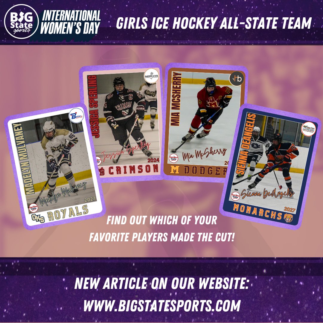 In honor of International Women's Day, we're proud to announce our first-ever Big State Sports Girls Hockey All-State Team! 🟣Find out which of your favorite players made the cut here: bigstatesports.com/big-state-spor…