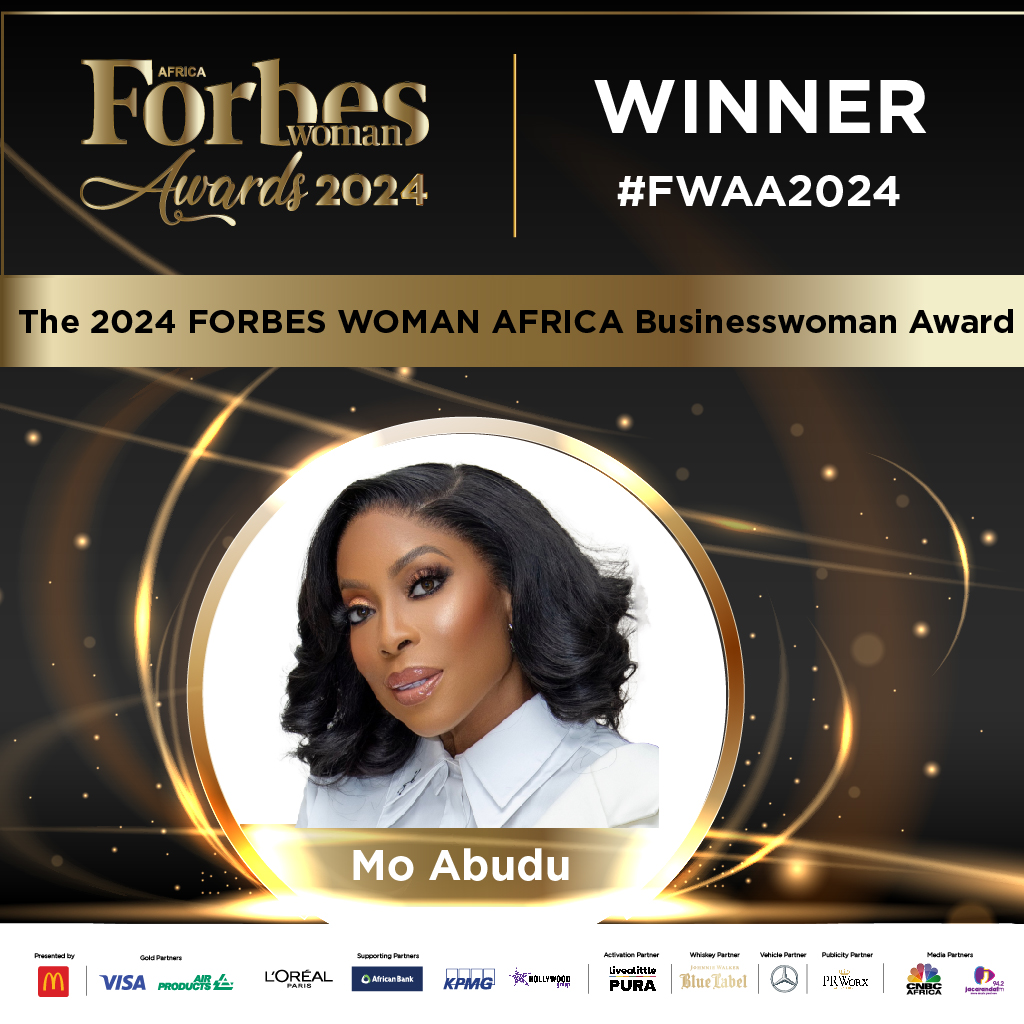 #fwaa2024 And the winner of the 2024 FORBES WOMAN AFRICA Businesswoman Award-Mo Abudu South African Actress🎉