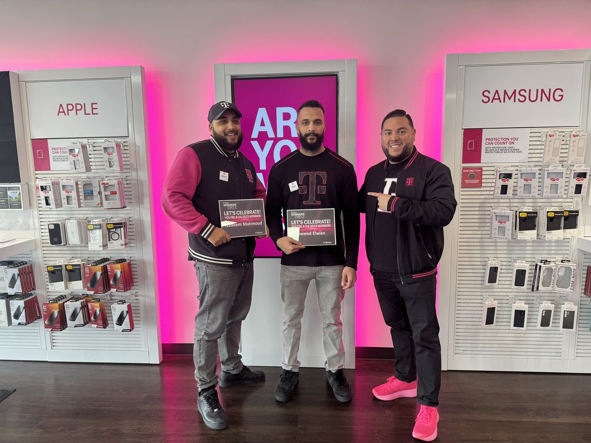 HernandoRicoJr's tweet image. Celebrating the success of @TMobile Q4 2023 Winners Circle Winners! 

We are super proud of their relentless efforts in driving sales performance and delivering on the customer experience! 

A big thank you to all of them!🙏🏼

#Tmobile #smra #centralnj @joegiannone1018 @ChappyCLT