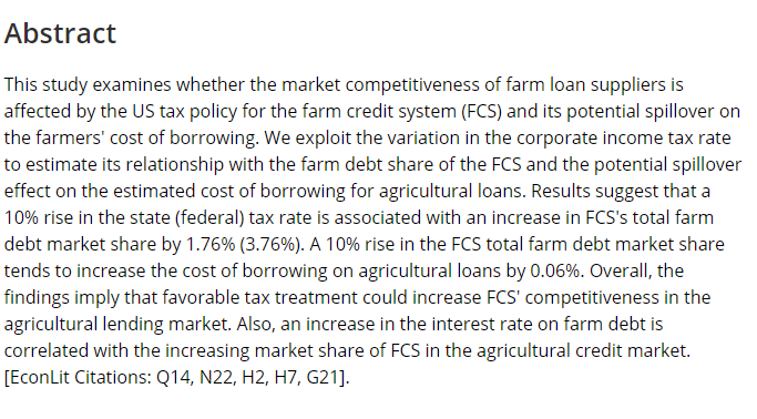 Agribusiness: an International Journal tweet media