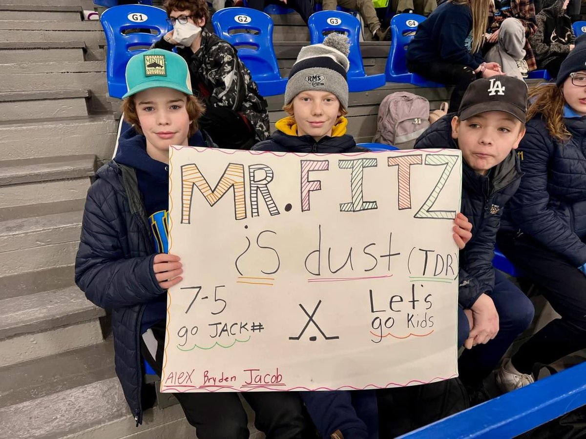 MmeLeonardJRS's tweet photo. The grade 7s had a great time chirping @MrFitzPE at the student vs. teacher hockey game! All in good fun of course!😂 #chirpchirp 
@JRSSchool https://t.co/e7UnyDbcuG