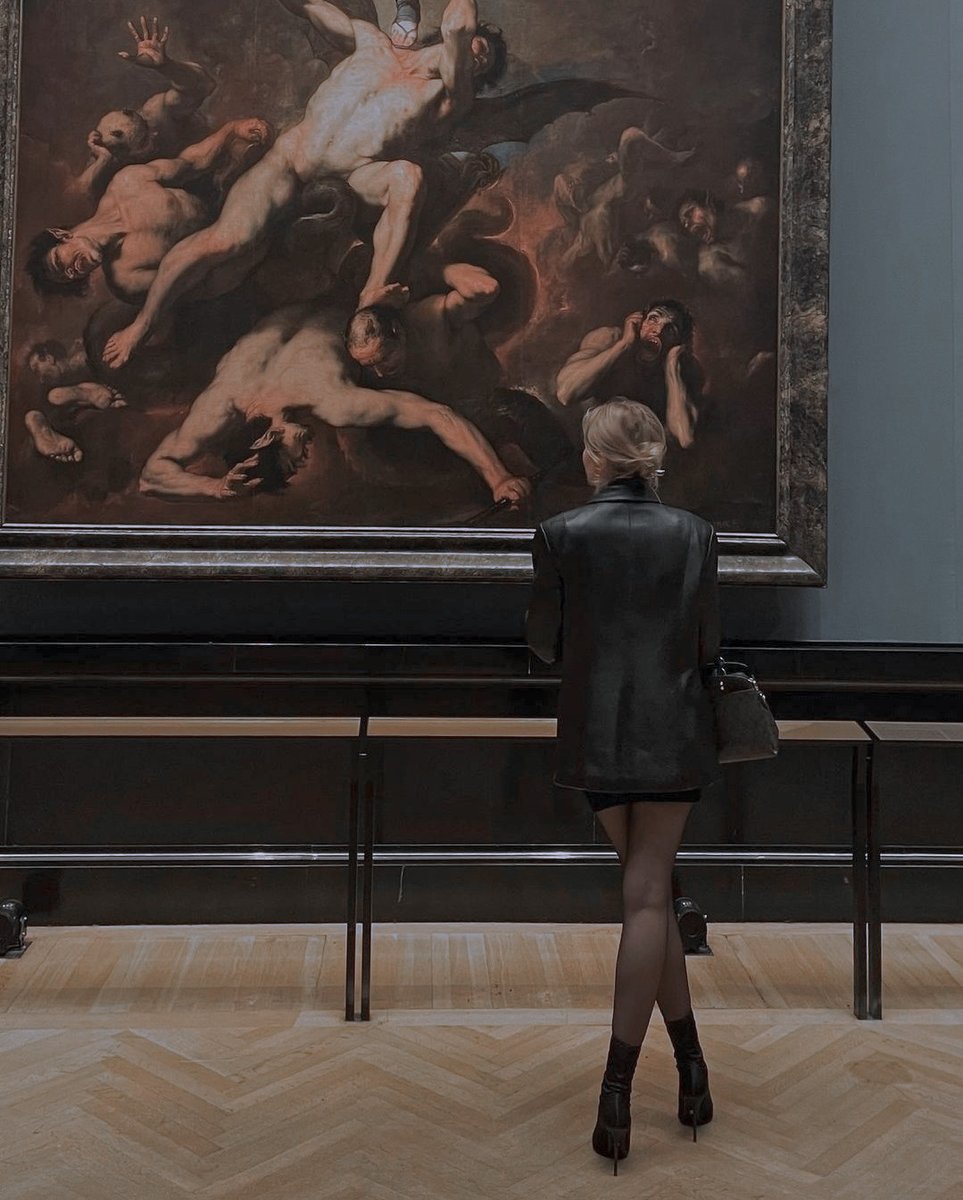 She's fascinated by the art this world has to offer and could admire it all day, the way her mind is getting carried away is beautiful.