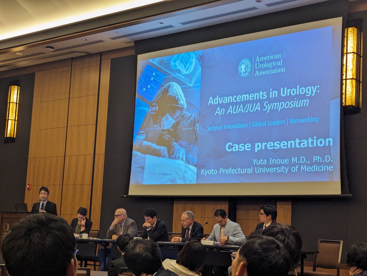 Advancements in Urology: An AUA/JUA Symposium. 
Great to see Japanese colleagues, Drs. Inoue, Fujihara, Shoji, Prof. Mark's, and JUA/AUA Professionals!