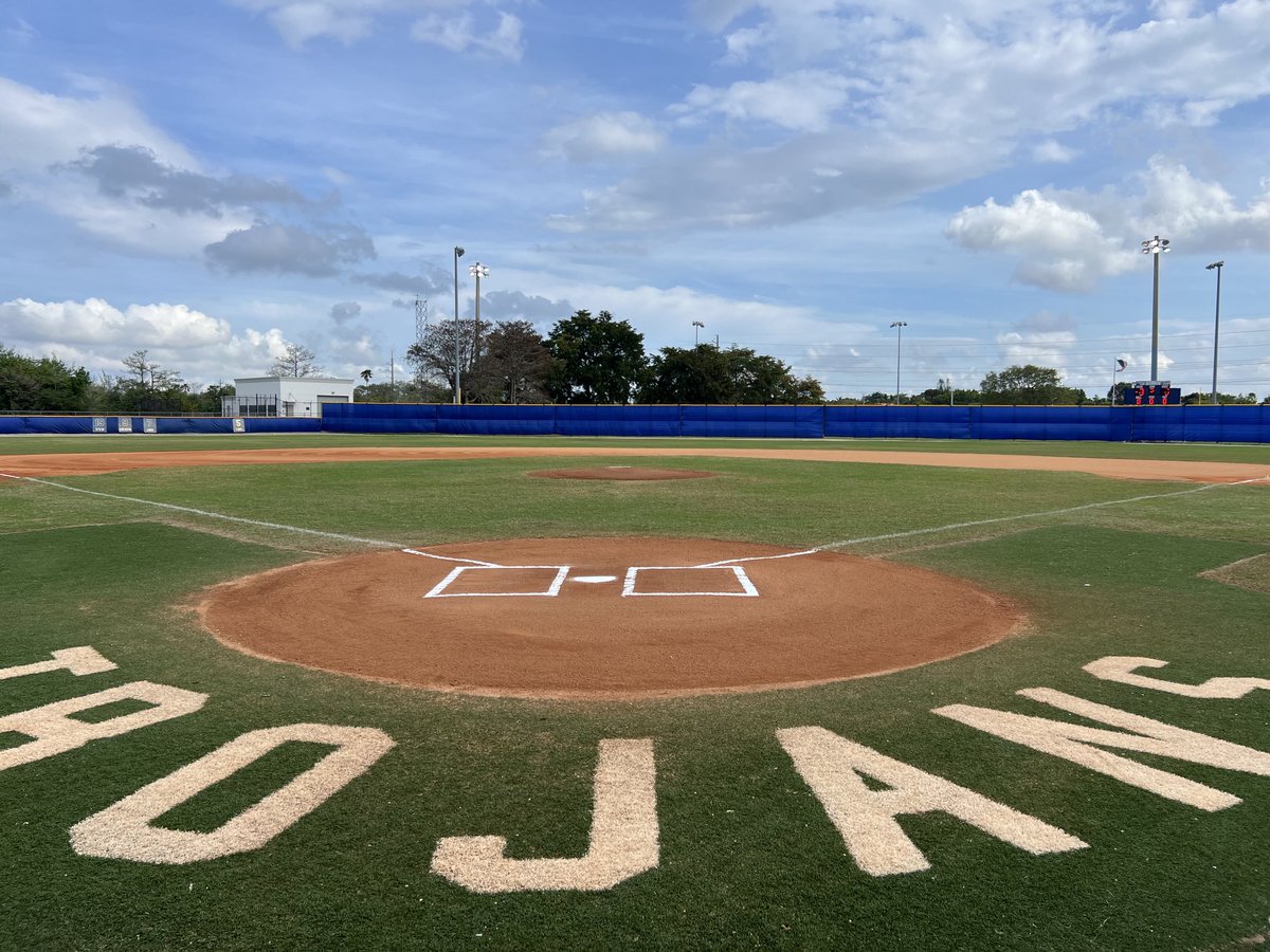 She is ready! 5 hrs of field prep to get in our home opener that was scheduled on Wednesday. ⁦@JptBaseball⁩ ⁦@JPTAthletics⁩