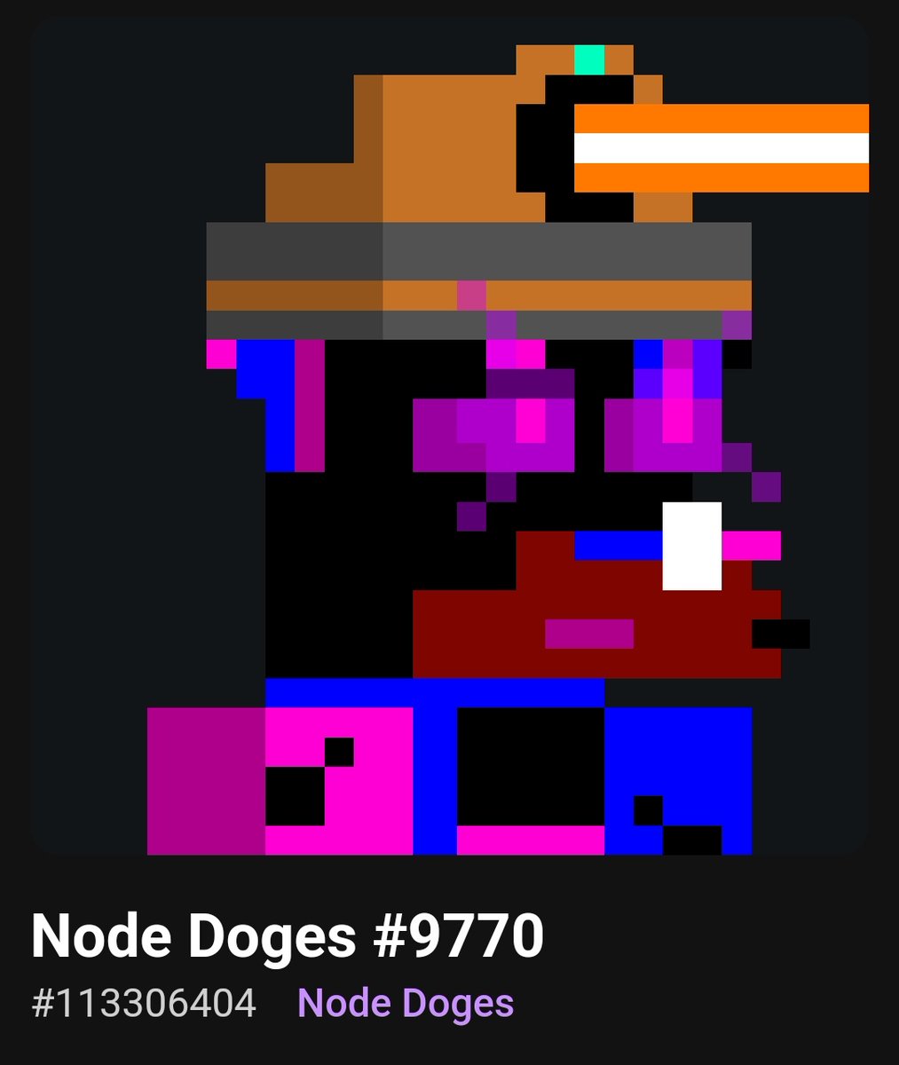 0x_drops's tweet photo. @Hsjwmw162105 @thenodedoges MUTANT NODE
#NODEDOGES https://t.co/dlhEfBE8rU