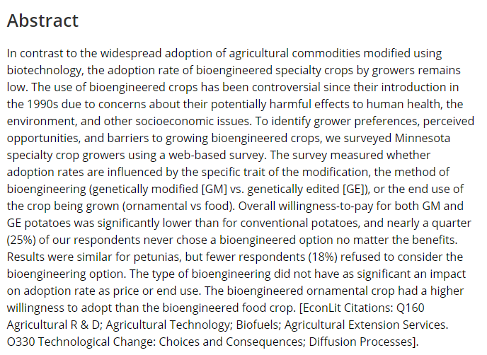 Agribusiness: an International Journal tweet media