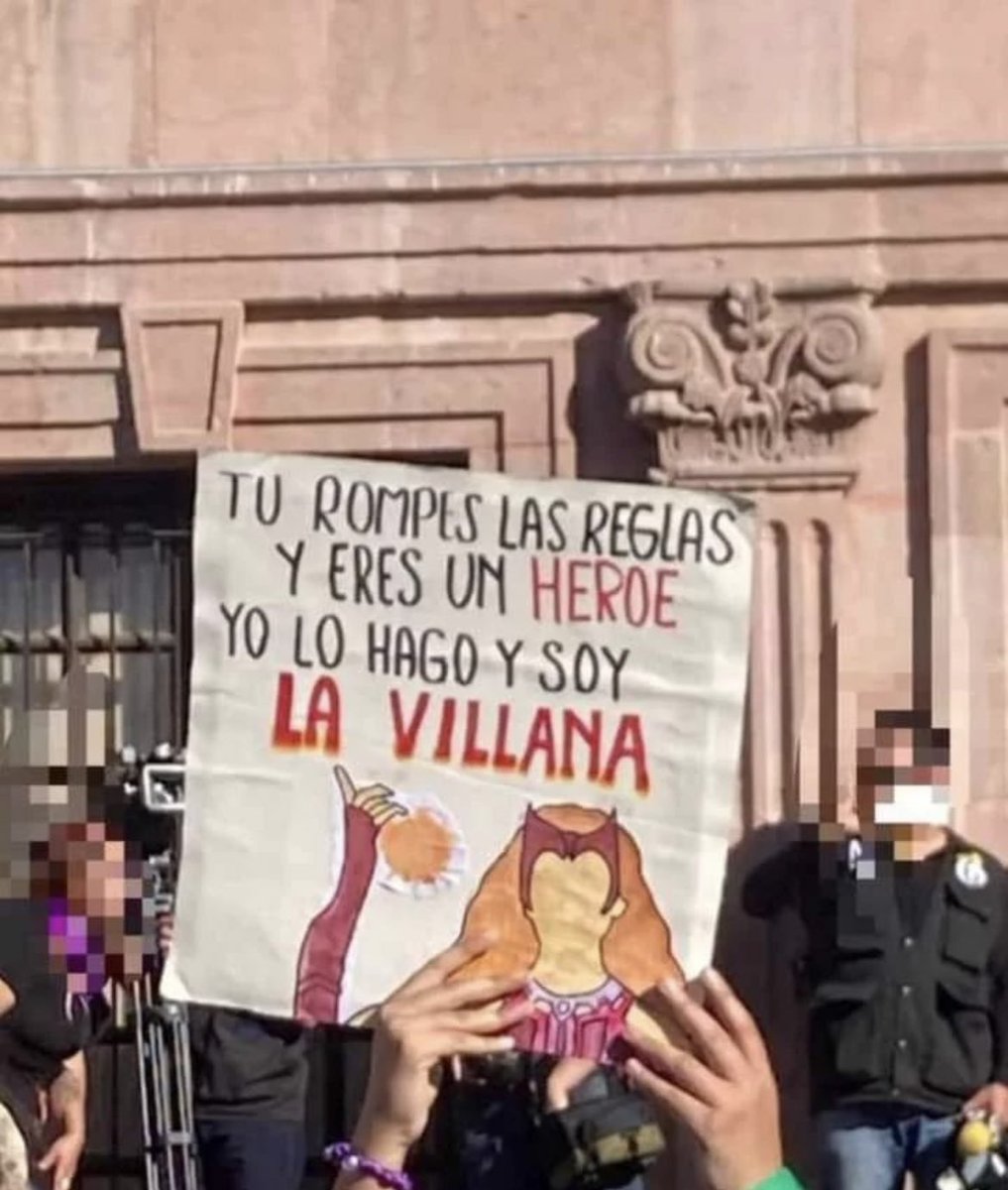 showsedts's tweet photo. Tú rompes las reglas y te vuelves el héroe. Yo lo hago y me vuelvo la villana. No me parece justo.

💜💚

#8M2024 #NiUnaMás #NiUnaMenos https://t.co/29QLcWrqjo