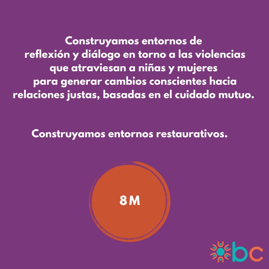 BuildingCommun's tweet photo. 🟣🟠🟢
#8M
#buildingcommunity 
#construimoscomunidad
#JusticiaRestaurativa
#PrácticasRestaurativas https://t.co/l2Lx6qiDY3