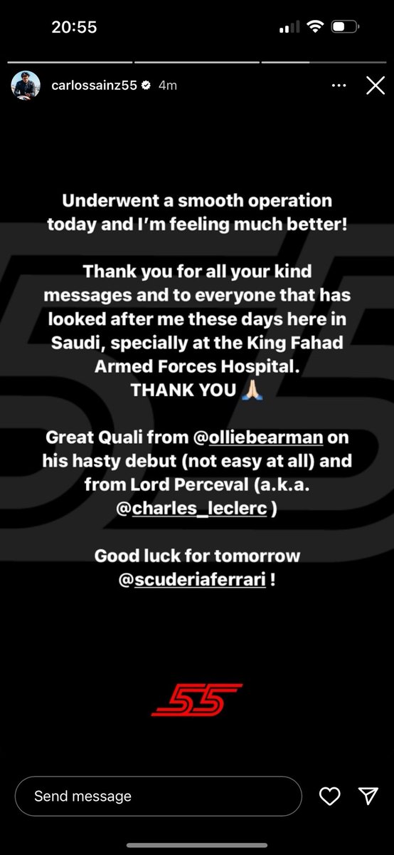 TalkinPish's tweet photo. Carlos 😂😂 glad he’s feeling better 🫶 #F1 https://t.co/Zsx9ptZg60