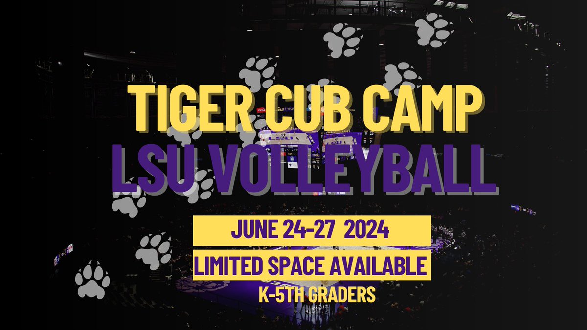Calling all 𝗧𝗜𝗚𝗘𝗥 𝗖𝗨𝗕𝗦 🐯🏐 Limited space available for our Tiger Cub Camp this June! Due to the high demand and love for the Tiger Cub Camp, we extended it to 4 days! 𝗥𝗲𝗴𝗶𝘀𝘁𝗲𝗿 𝗡𝗼𝘄: tigervolleyballcamps.net/tiger-cub-camp 𝙇𝙞𝙢𝙞𝙩𝙚𝙙 𝙎𝙥𝙖𝙘𝙚 𝘼𝙫𝙖𝙞𝙡𝙖𝙗𝙡𝙚