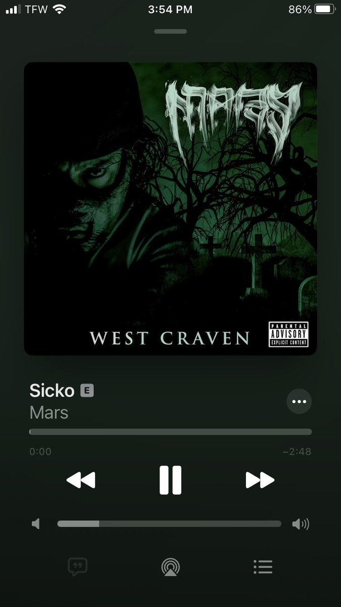 New @Mars today! Fresh off the butcher block with “West Craven” and if you grew up listening to rap in the 90s-2000s this one is gonna hit you different than the new gens 🎧🔪 Mars is a G, go give this a spin #new #mars #westcraven #WestCoast #hiphop #rap #horror