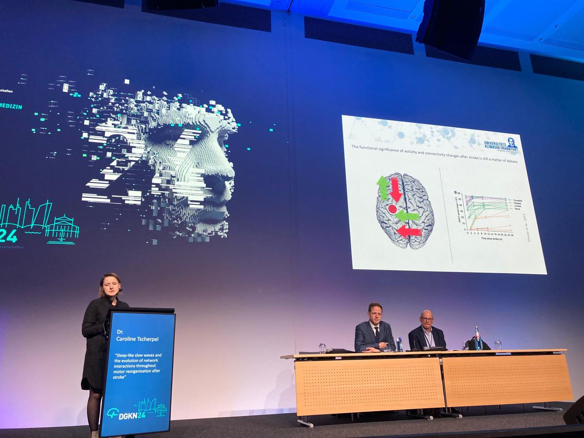 CGrefkes's tweet image. Exciting symposium on Combining TMS with EEG - translating research to clinic by S. Casarotto, C. Tscherpel, A. Mengel, A. Brancaccio. Promising technique in stroke reorganisation research! #DGKN @dgkn_news