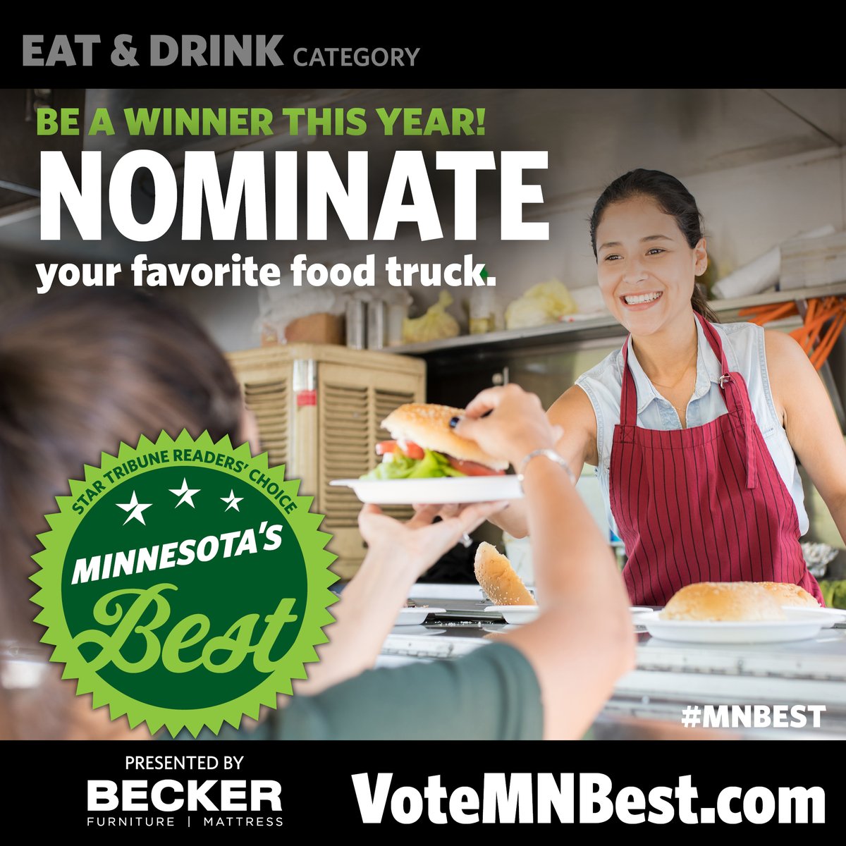 There's tons of food truck fun in Minnesota.🎉 Nominate your favorite food truck today for Minnesota's Best. Head to VoteMNBest.com to submit your nominations though Thursday, March 14th. #MinnesotasBest #MNBest