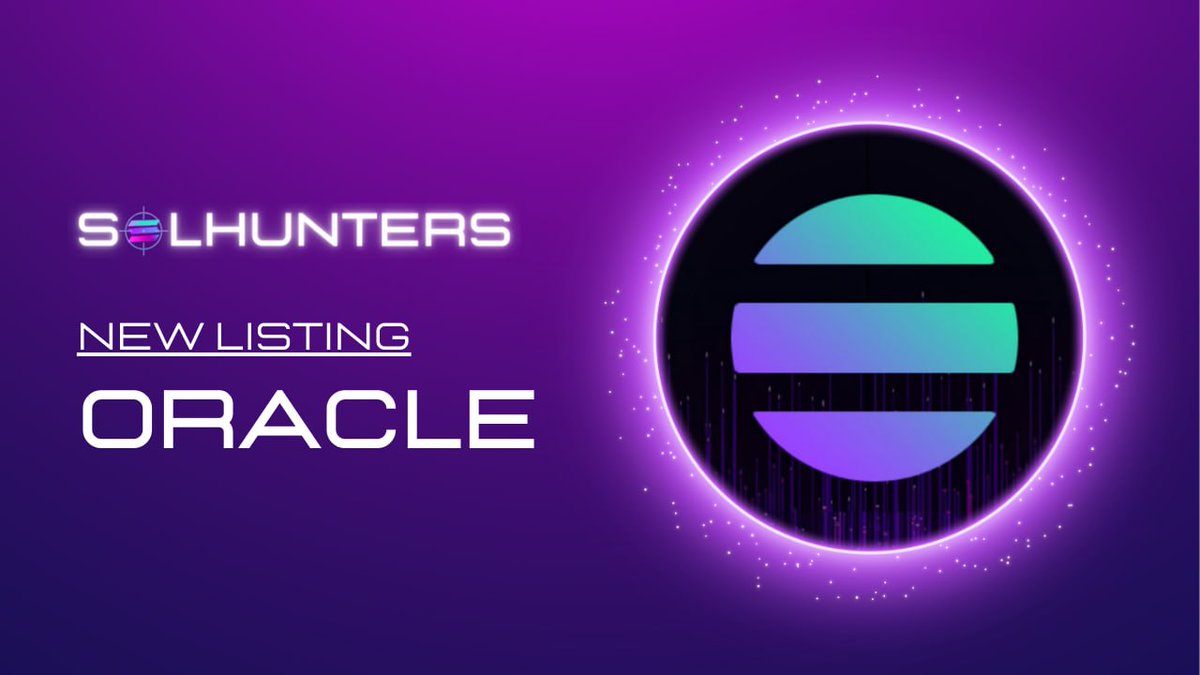 Solhunterscom's tweet image. 🟣 NEW SOLHUNTERS LISTING

🗳 Upvote for @OracleBotSol

solhunters.com/coins/2NZPnL4r…

#solhunters #Oraclebot