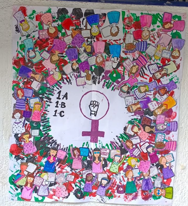 Momoregresa's tweet photo. #39mixta presente con actividades conmemorativas por el #8M 
Muy orgullosa del ejemplo que este colectivo da a nuestras adolescentes. Sembrando consciencia y sororidad 💜 #EducaciónJalisco https://t.co/CDZ7HIeEmv