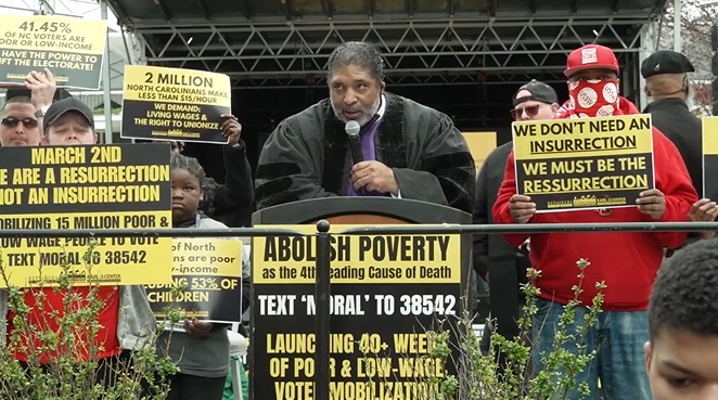 “Nobody talks about this policy genocide. We're determined today to be a voting power, a resurrection power.” – @RevDrBarber Earlier this month, we rallied across 32+ states demanding legislators fully address poverty & end the immoral war on the poor. We won't be silent anymore