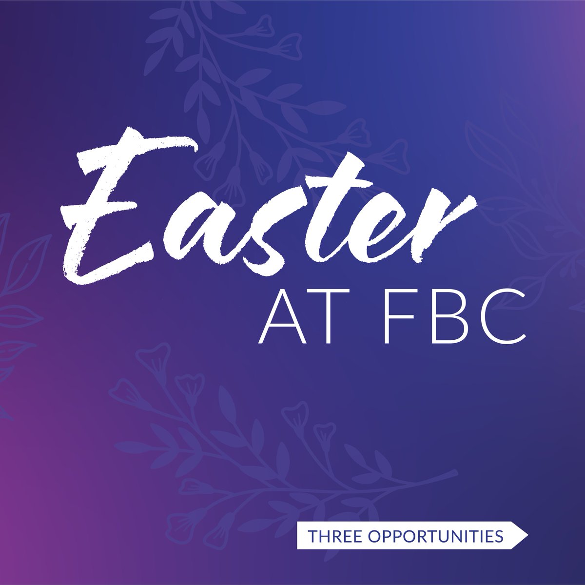 fbccov's tweet image. Every year, the Easter season reminds us of the hope we have because of what Jesus has accomplished on our behalf. We invite you to join us at one of our multiple services from Palm Sunday through Easter weekend as we reflect and rejoice around the good news of our risen Savior!