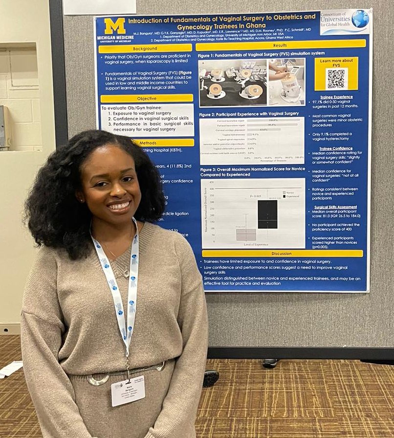 University of Michigan Global OBGYN (@um_globalobgyn) on Twitter photo Using simulation to build capacity in vaginal surgery in ghana. <a href="/MJBanguraMD/">Marie Bangura</a> presenting at #CUGH2024! <a href="/UMichUrogyn/">University of Michigan Urogynecology</a> Using simulation to build capacity in vaginal surgery in ghana. <a href="/MJBanguraMD/">Marie Bangura</a> presenting at #CUGH2024! <a href="/UMichUrogyn/">University of Michigan Urogynecology</a>