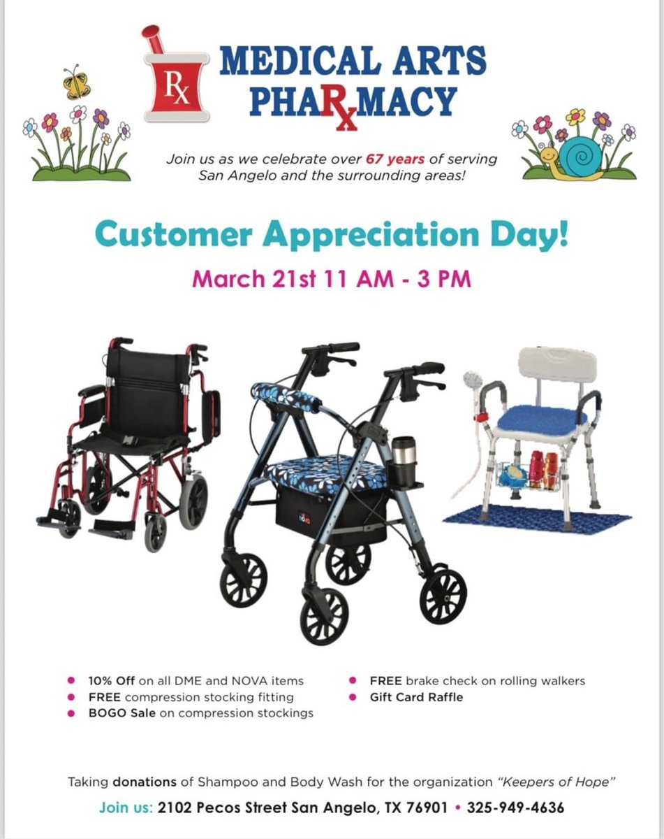 MedArtsPharm's tweet photo. Join us for our Customer Appreciation Day! #novajoy #nova https://t.co/GygENYaneE