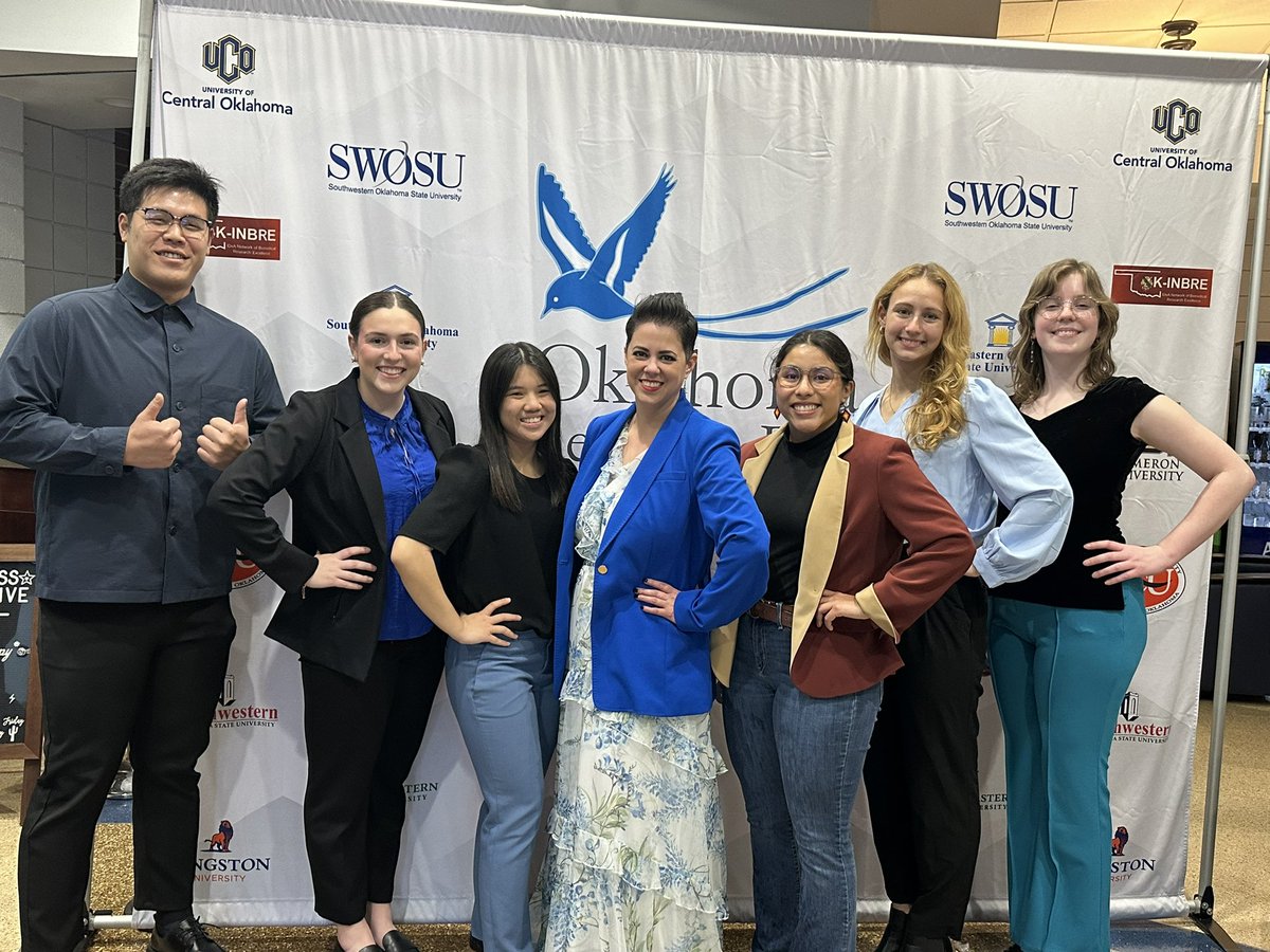 Cammi Valdez, PhD (@drcammivaldez) on Twitter photo Valdez Lab representing at Oklahoma Research Day! 6 all star students, 5 posters, 4 hours of sleep, 3 hour drive, 2 inside out umbrellas, and 1 rocking lab! <a href="/NSURiverHawks/">Northeastern State</a> Thanks <a href="/UCOBronchos/">UCO Bronchos</a> for hosting the 25th Annual #okresearchday #valdezlab #goingplaces #fightingblindness Valdez Lab representing at Oklahoma Research Day! 6 all star students, 5 posters, 4 hours of sleep, 3 hour drive, 2 inside out umbrellas, and 1 rocking lab! <a href="/NSURiverHawks/">Northeastern State</a> Thanks <a href="/UCOBronchos/">UCO Bronchos</a> for hosting the 25th Annual #okresearchday #valdezlab #goingplaces #fightingblindness