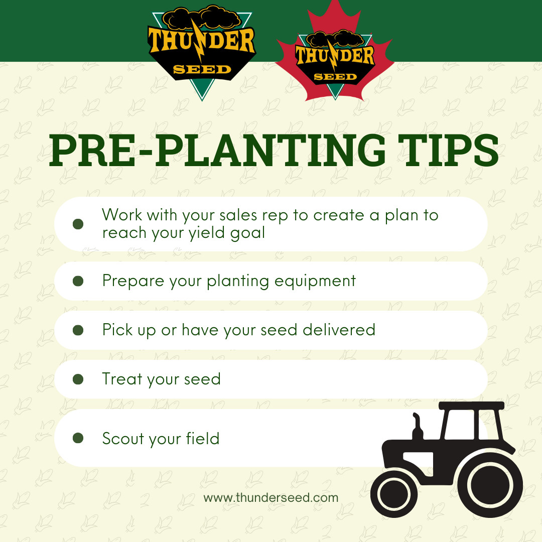 We are excited for planting season! Make sure you are prepared and let our team know if you need anything. thunderseed.com