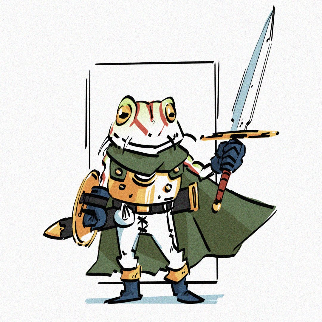 topramendoodles's tweet photo. Frog from Chrono Trigger in honor of Toriyama's passing. I remember watching my older brother play Chrono Trigger in the 90's and being absolutely mesmerized by how cool this character was! Even to this day, I channel a bit of Toriyama every time I draw. Rest in Peace to a GOAT. https://t.co/uAU9EbgrmT