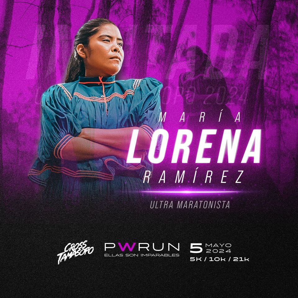 María Lorena Ramírez, ultramaratonista ejemplar, originaria de Guachochi, Chihuahua;  ganadora del primer lugar en el UltraTrail Cerro Rojo es nuestra INVITADA ESPECIAL para este #CrossTamasopoPWRUN 👏🏆💥🏃‍♀️

#SomosImparables #slp #8marzo2024 #DiaDeLaMujer #runners