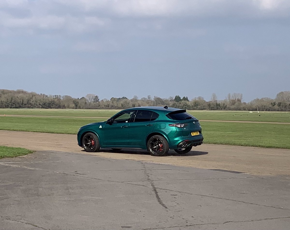 A sensational Friday afternoon at Bicester Heritage experiencing the stunning performance dynamics and soundtrack of the 2024 Alfa Romeo Quadrifoglio range. #AlfaRomeo #Quadrifoglio