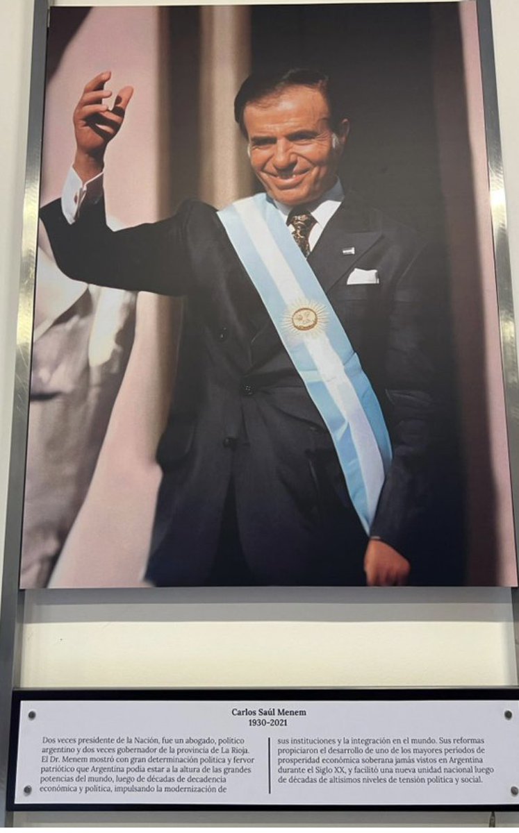zulemitamenem's tweet photo. PRÓCER  🇦🇷

#Menem
Gracias Sr. Presidente @JMilei . https://t.co/hx114XFpD3