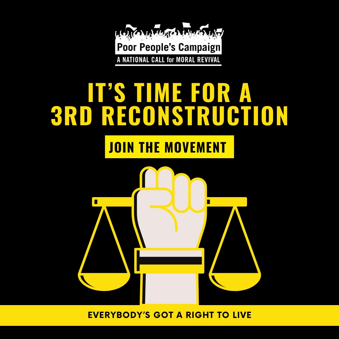 We’ve taken some monumental actions, but the fight for a better nation is far from over. We need a #3rdReconstruction that will uplift the 135 million poor & low-wage people–but it’s going to take all of us. Take action & join a campaign in your state: poorpeoplescampaign.org/take-action/