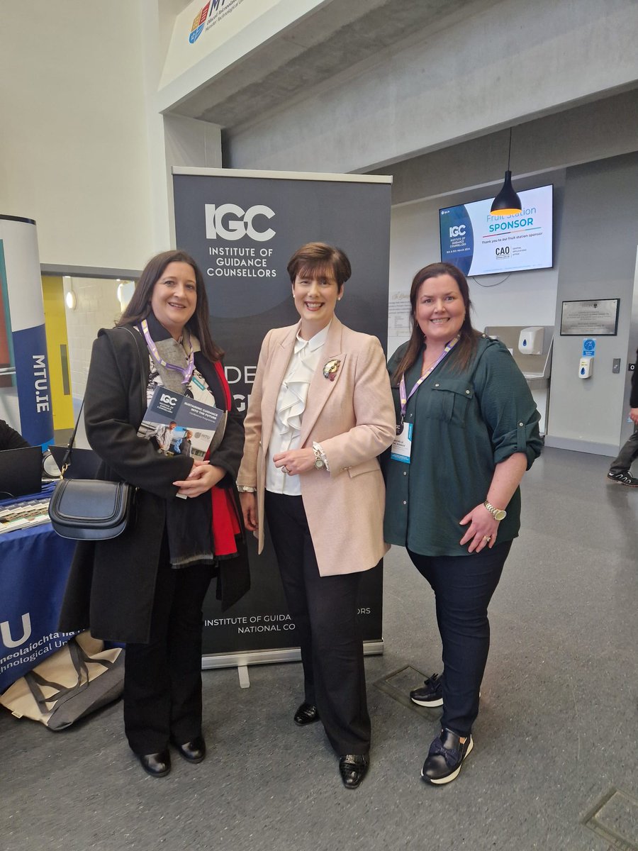 Networking here at the <a href="/Instgc/">IGC</a>  national conference <a href="/MTU_ie/">Munster Technological University</a> Tralee. Lovely to meet the minister <a href="/NormaFoleyTD1/">Norma Foley T.D</a> and looking forward to movement on the new school here <a href="/PresHeadford/">Pres Headford</a> <a href="/PCHParents/">PCH Parents’ Association</a>  <a href="/brobesch/">Ballinrobe CS</a>