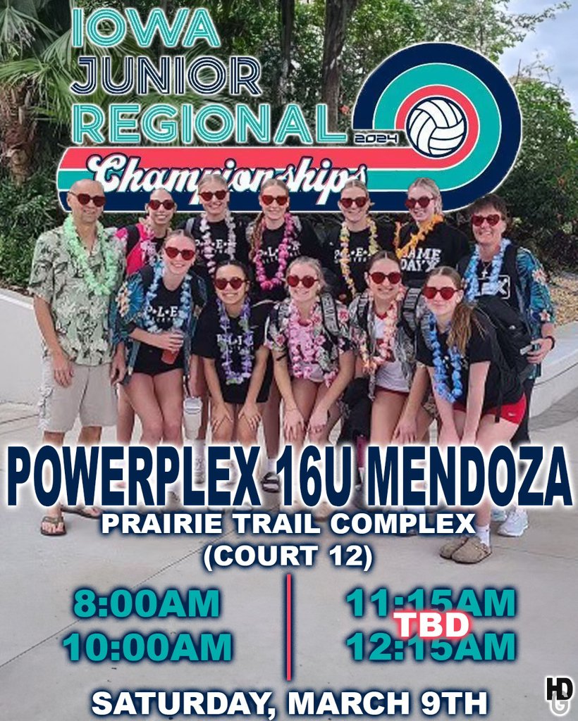 Looking forward to another great weekend of volleyball!