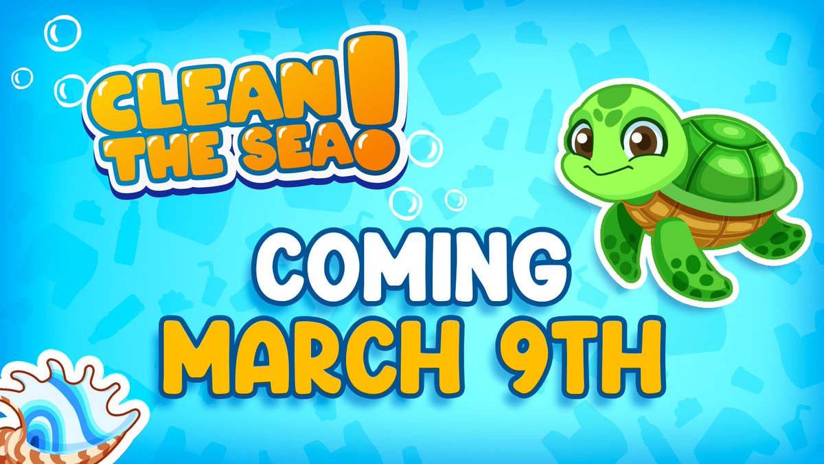 backpack_games's tweet photo. Only 1 more day until #CleanTheSea is out on Steam! 🐢 Prep your gear and get ready to dive into action. #1DayToGo #SaveTheOceans https://t.co/kNBmCy84uP