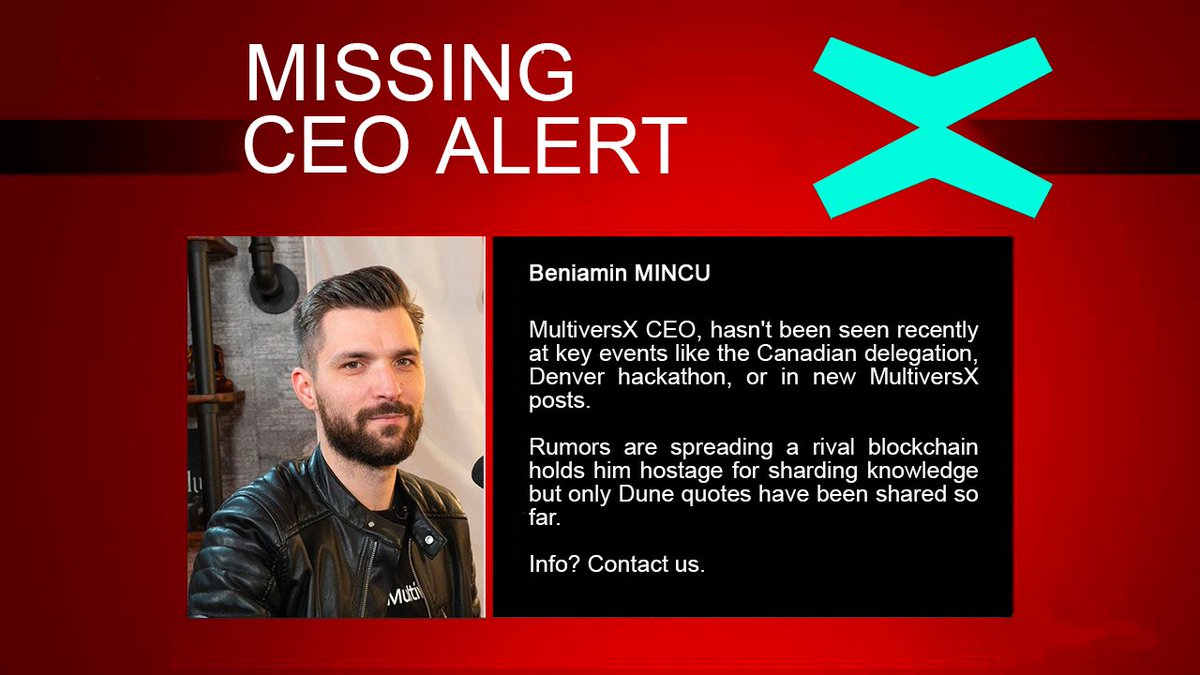 Where are you <a href="/beniaminmincu/">Beniamin Mincu |🇺🇸/acc</a> ? 

I've searched all of #MultiversX 
I even knocked on Solana and Near's door, but they didn't see a thing.

We'll have to prepare for that. Is @PepeVersX  ready to take over?