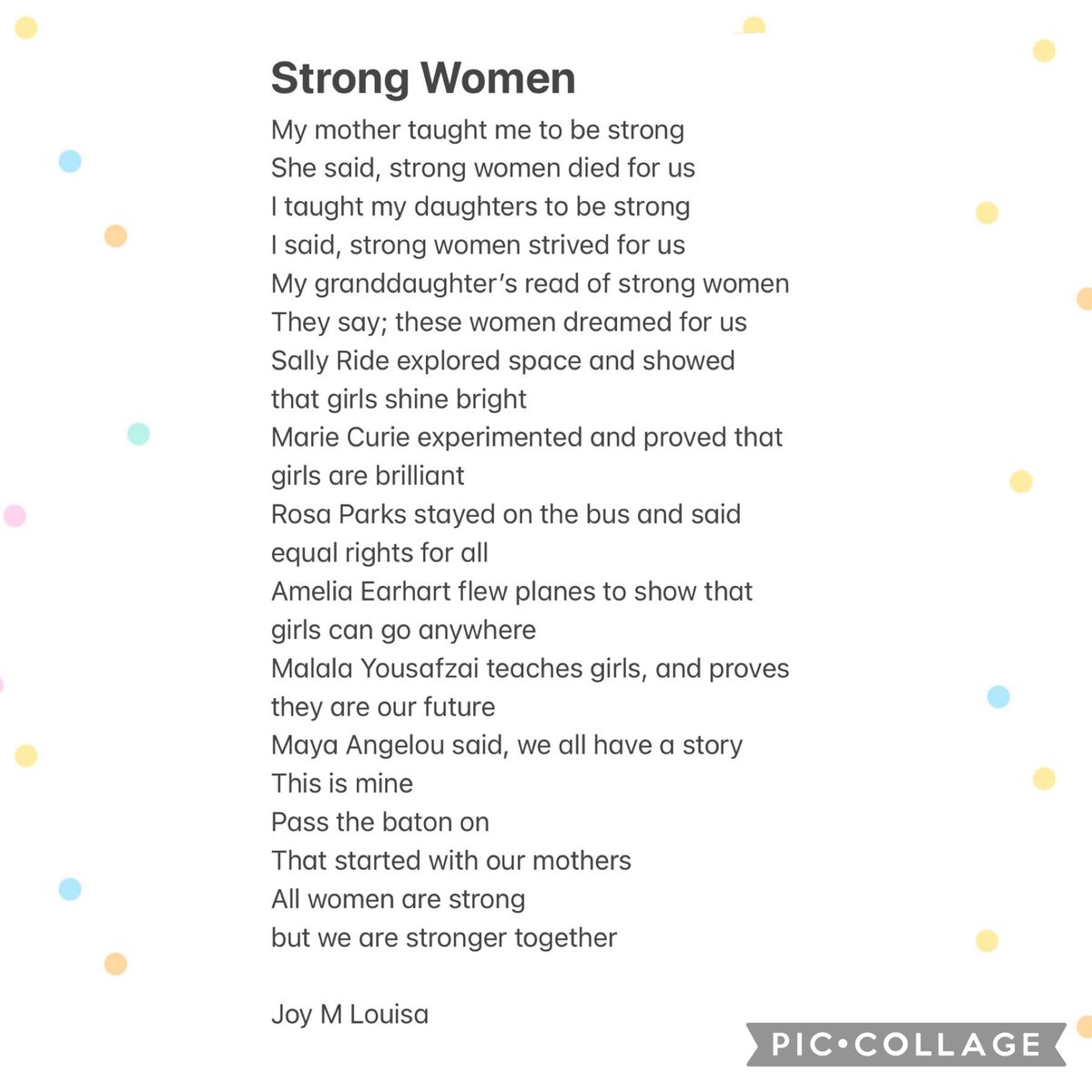 Happy International Women’s Day to all the incredible, inspiring women that live in our world. 🩷 #International_Womens_Day #poet #poetry