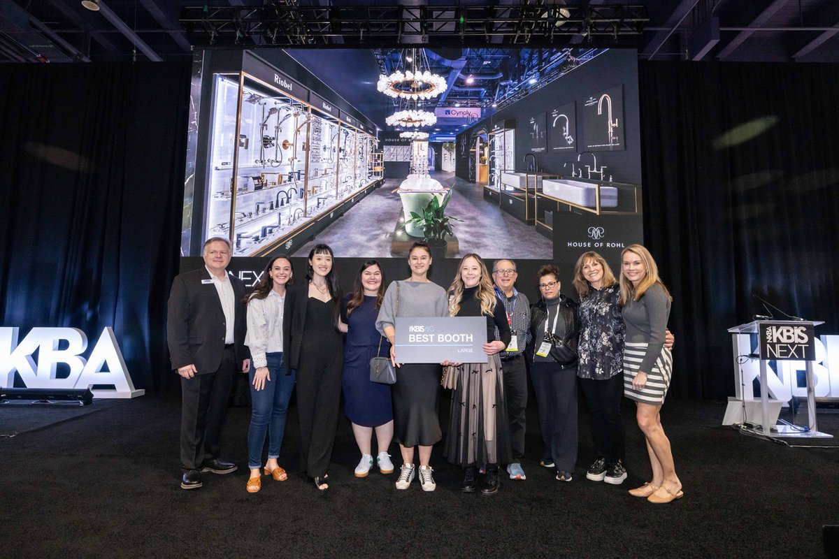 A show-stopping experience! Congratulations to @HouseOfRohl for winning Best Booth - Large at KBIS. This space was chosen by our judges for it's creativity, beauty and innovation! Read more about this year's Best Booth winners bit.ly/3uRjvU9