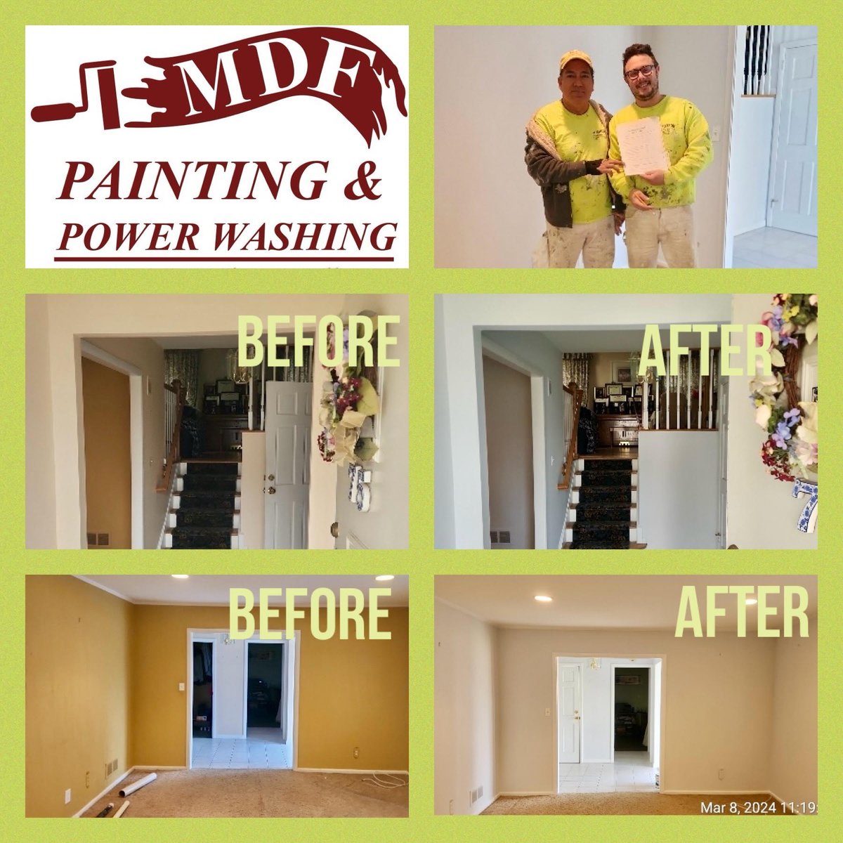 It was time for a color change! Here are some great before and after photos from the interior painting project we just finished for our Stamford, CT client! The client loves it, and we love that! #interiorpainting #freshnewlook #beforeandafter #happycustomer #ctpainters