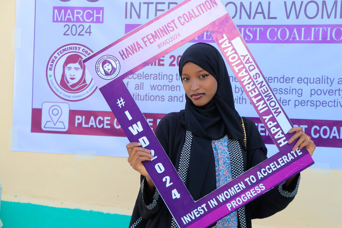 Our young feminist activists commemorate #InternationalWomensDay to demonstrate our commitment and solidarity in promoting for the safety, equality, justice, rights, and dignity of young women and girls in #Somalia.

#IWD #IWD24 #IWD2024 #FundBlackFeminists #يوم_المرأة_العالمي