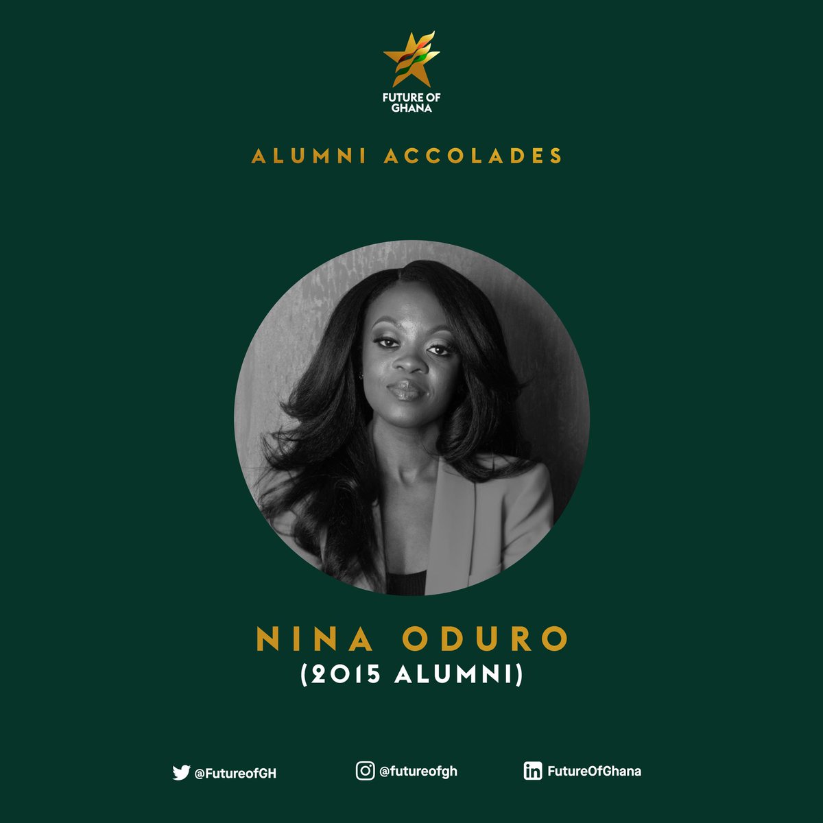 When <a href="/Nina_Oduro/">Nina Oduro</a> was awarded a spot in <a href="/FOGPublication/">Future of Ghana Publication</a> for 2015 her tenacity in building  Africa Development jobs a platform for African based development job opportunities &amp;career advice

That tenacity has followed her since then as she  went to co-found the <a href="/DineDiaspora/">Dine Diaspora</a>